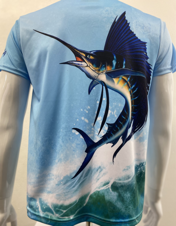 Proud Fisherman Short Sleeve Polyester Tee UV Protection - Image 2