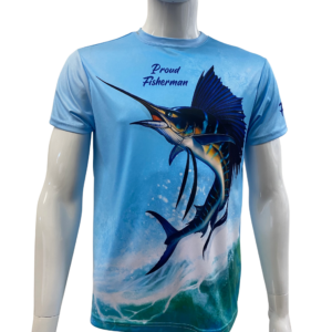 Proud Fisherman Short Sleeve Polyester Tee UV Protection