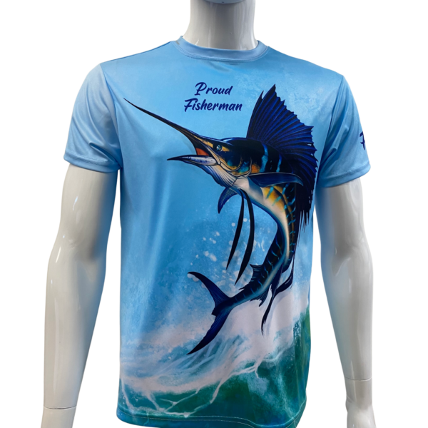 Proud Fisherman Short Sleeve Polyester Tee UV Protection